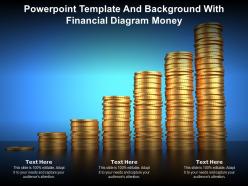 Powerpoint template and background with financial diagram money