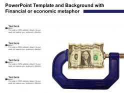 Powerpoint template and background with financial or economic metaphor