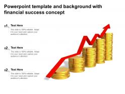 Powerpoint template and background with financial success concept