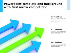 Powerpoint template and background with first arrow competition