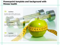 Powerpoint Template And Background With Fitness Health