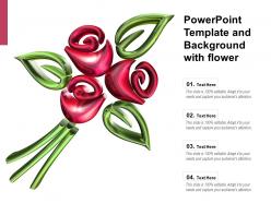 Powerpoint template and background with flower