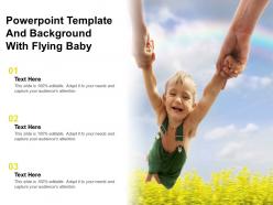 Powerpoint Template And Background With Flying Baby