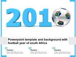 Powerpoint Template And Background With Football Year Of South Africa