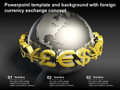 Powerpoint Template And Background With Foreign Currency Exchange Concept