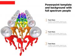 Powerpoint Template And Background With Full Spectrum People