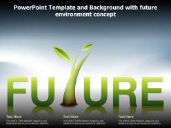 Powerpoint template and background with future environment concept