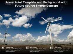 Powerpoint template and background with future source energy concept