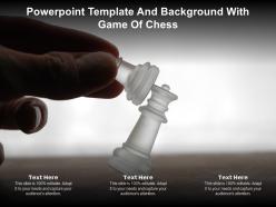 Powerpoint template and background with game of chess