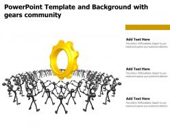 Powerpoint Template And Background With Gears Community