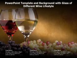 Powerpoint template and background with glass of different wine lifestyle