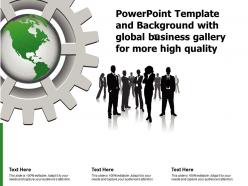 Powerpoint template and background with global business gallery for more high quality