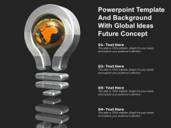 Powerpoint template and background with global ideas future concept