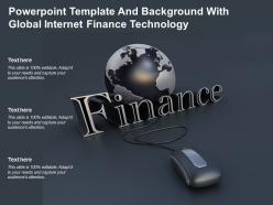 Powerpoint Template And Background With Global Internet Finance Technology