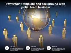 Powerpoint template and background with global team business