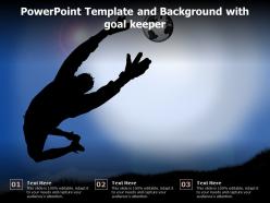 Powerpoint template and background with goal keeper