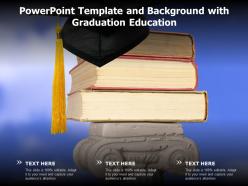 Powerpoint template and background with graduation education