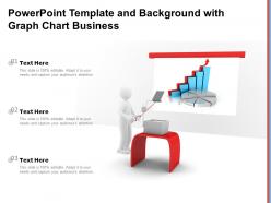 Powerpoint template and background with graph chart business