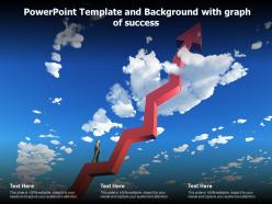 Powerpoint template and background with graph of success