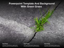 Powerpoint template and background with green grass