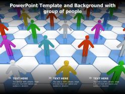 Powerpoint template and background with group of people