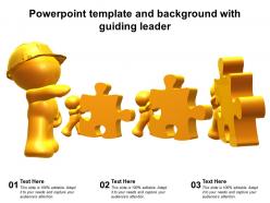 Powerpoint template and background with guiding leader