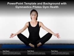 Powerpoint template and background with gymnastics pilates gym health