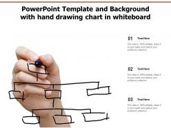 Powerpoint template and background with hand drawing chart in whiteboard