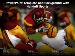 Powerpoint Template And Background With Handoff Sports