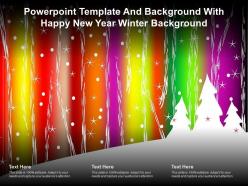 Powerpoint Template And Background With Happy New Year Winter Background