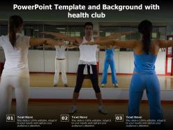 Powerpoint template and background with health club