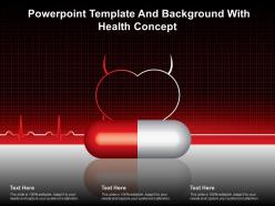 Powerpoint template and background with health concept