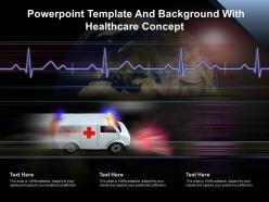 Powerpoint template and background with healthcare concept