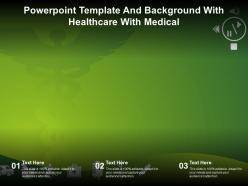 Powerpoint template and background with healthcare with medical