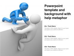 Powerpoint template and background with help metaphor