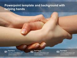 Powerpoint template and background with helping hands
