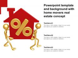 Powerpoint Template And Background With Home Movers Real Estate Concept