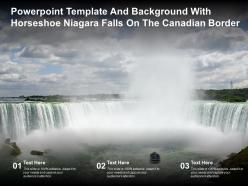 Powerpoint template and background with horseshoe niagara falls nature