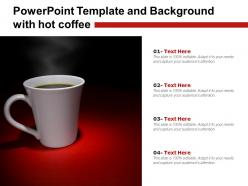 Powerpoint template and background with hot coffee