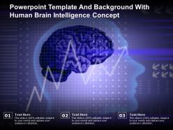 Powerpoint template and background with human brain intelligence concept