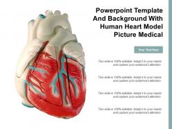 Powerpoint Template And Background With Human Heart Model Picture Medical