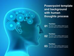 Powerpoint template and background with human thoughts process