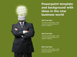 Powerpoint template and background with ideas in the new business world