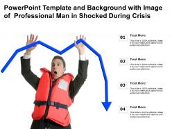 Powerpoint template and background with image of professional man in shocked during crisis