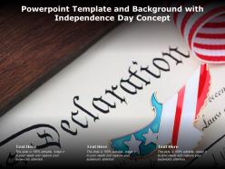 Powerpoint template and background with independence day concept