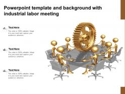 Powerpoint Template And Background With Industrial Labor Meeting