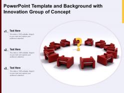 Powerpoint template and background with innovation group of concept
