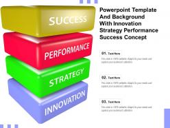 Powerpoint template and background with innovation strategy performance success concept