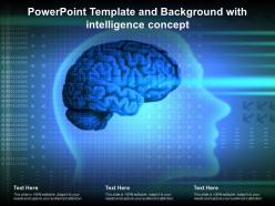Powerpoint template and background with intelligence concept
