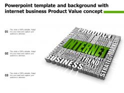 Powerpoint template and background with internet business product value concept